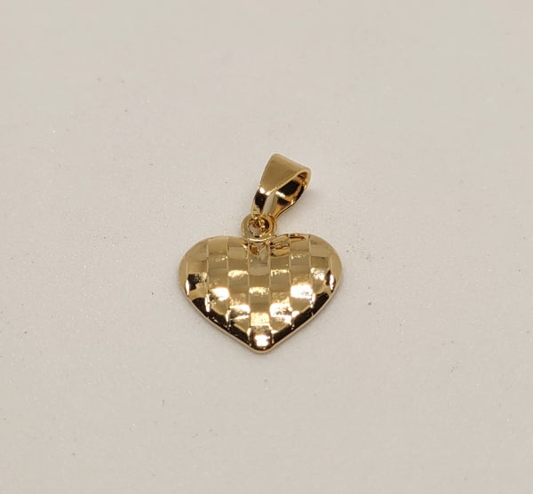 DIJE CORAZON CUADRICULA Ref. DCC0004