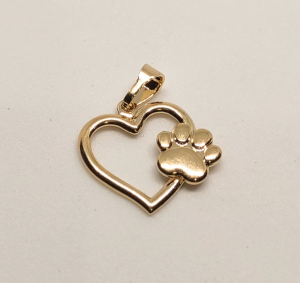 DIJE CORAZON HUELLA Ref. DCH0001