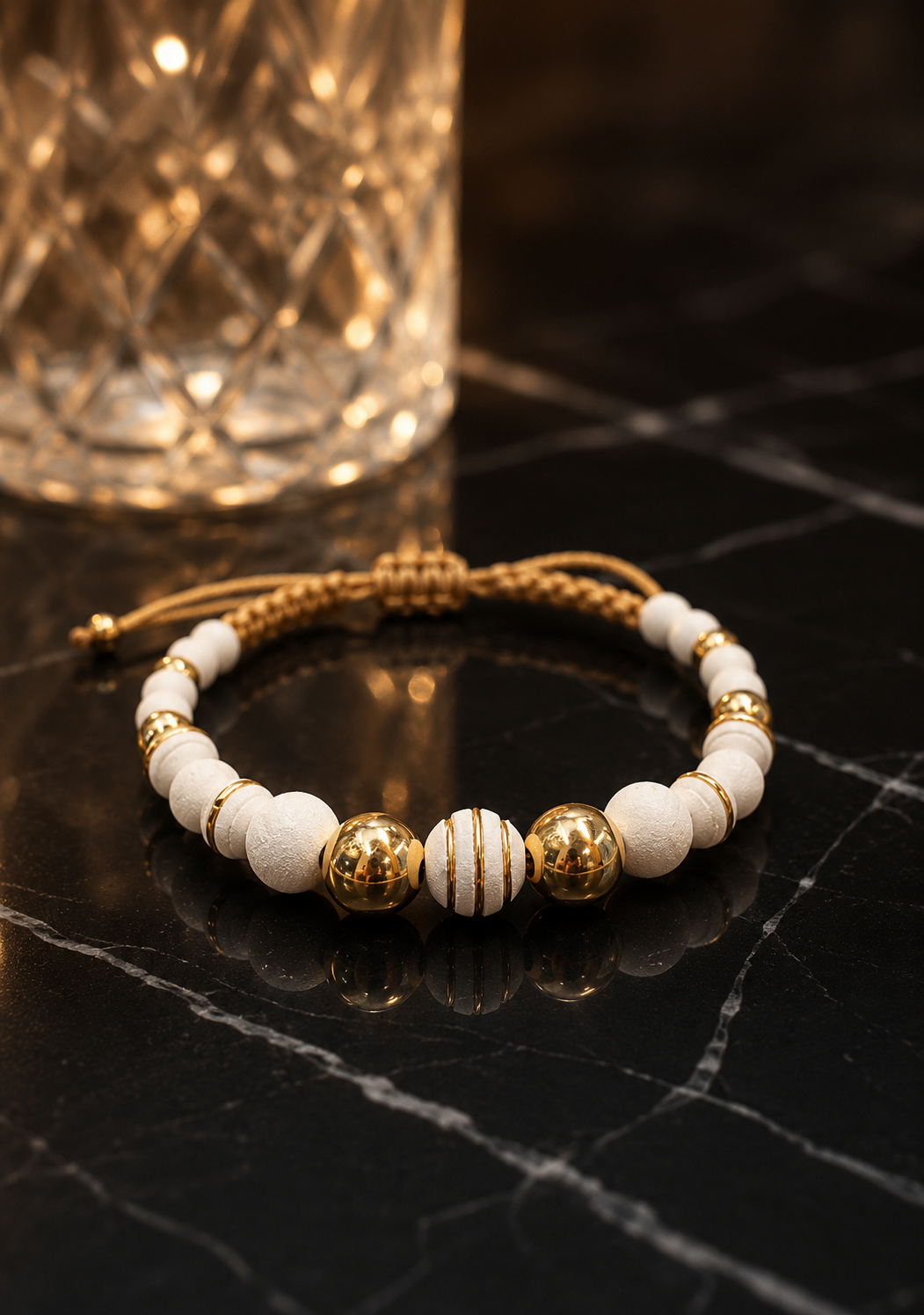 PULSERA CON BALIN LISO Y NEOPRENO ARGOLLADO