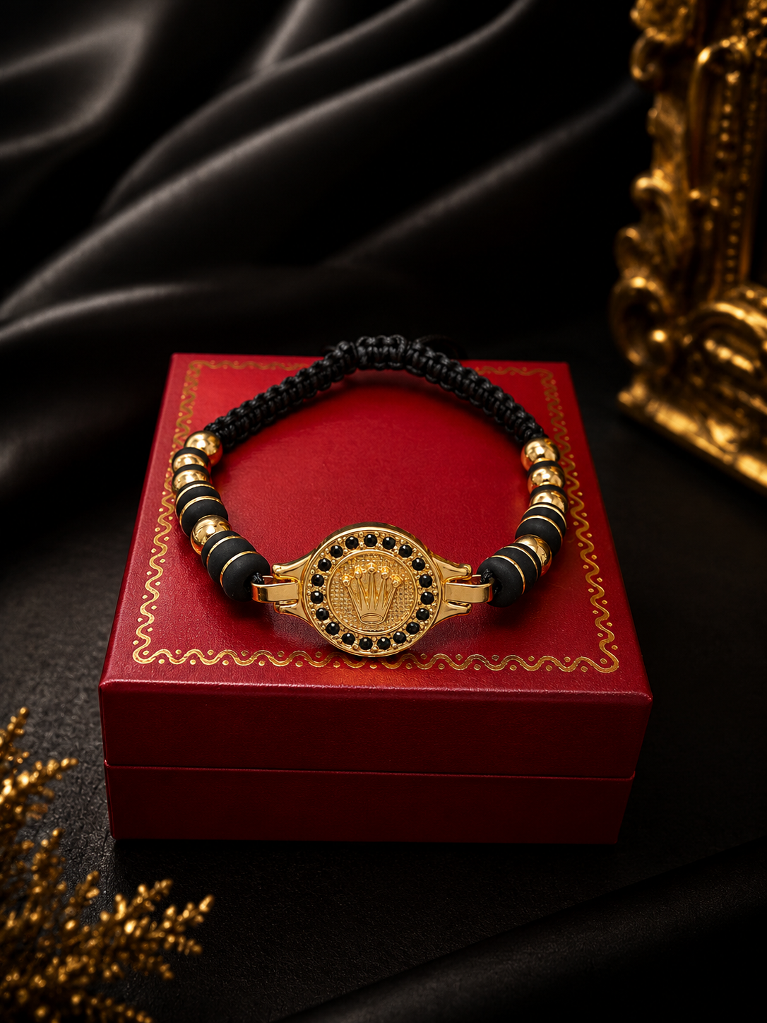 PULSERA RX CON NEOPRENO ARGOLLADO Y BALIN LISO