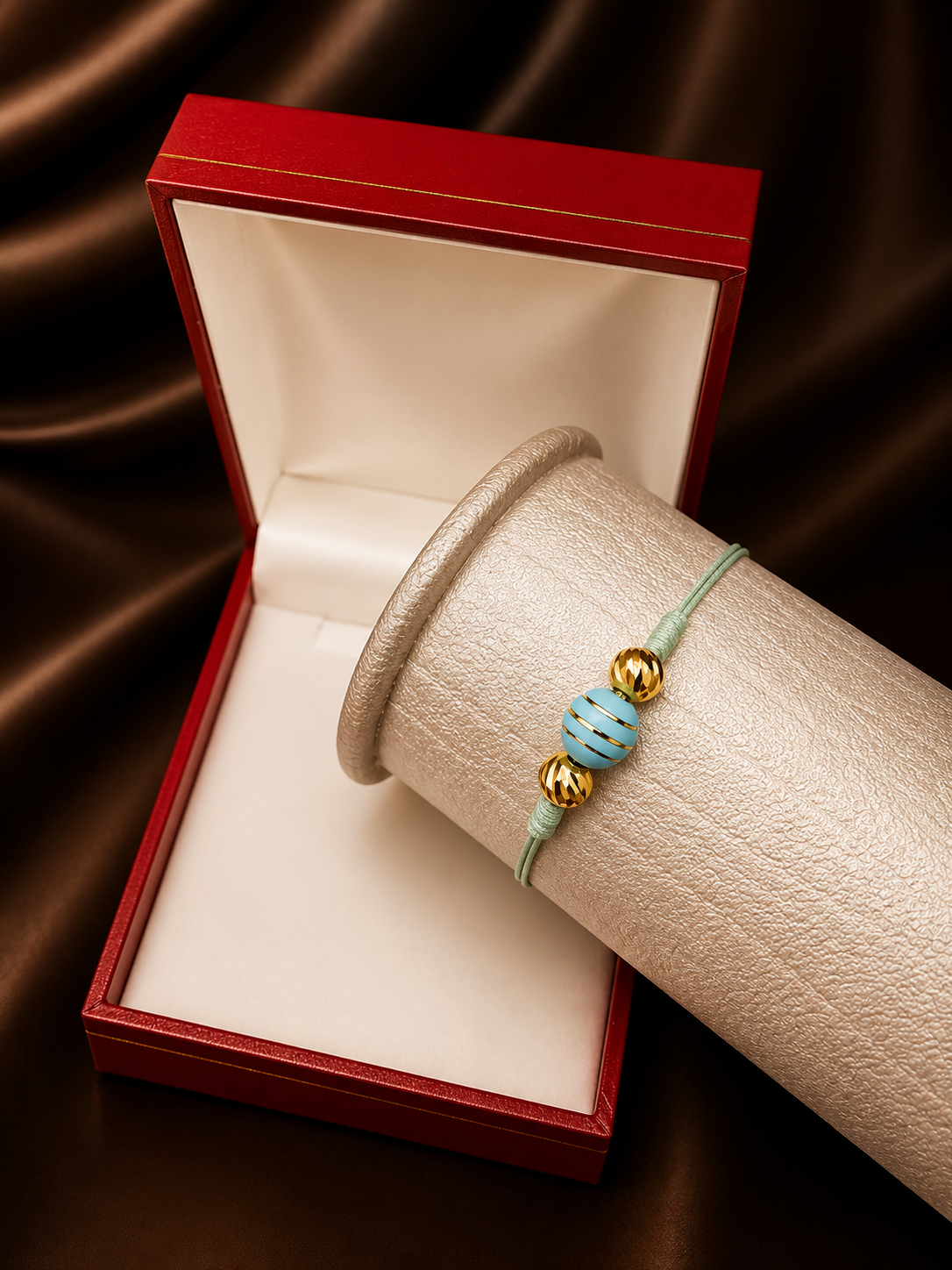 PULSERA CON NEOPRENO ARGOLLADO Y BALIN DIAMANTADO