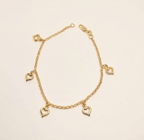 PULSERA CORAZON TROQUELADO Ref. PMC0004