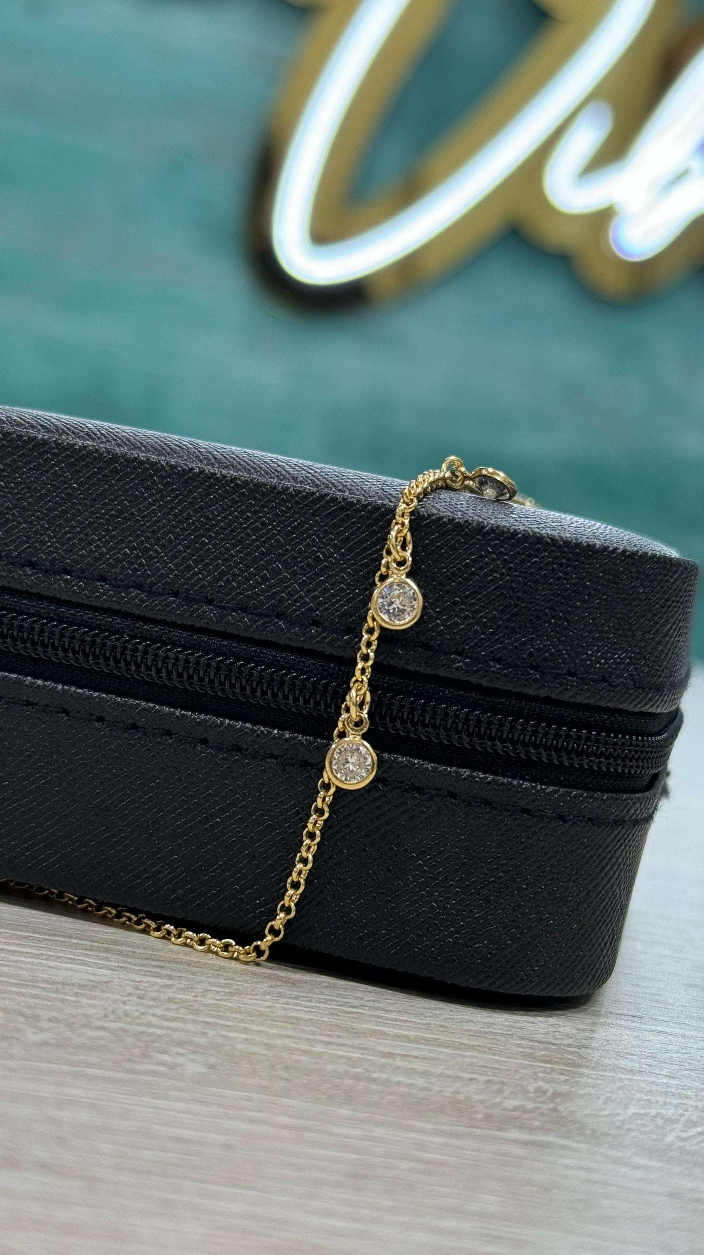 REF 120 TOBILLERA ROLON SWAROVSKI 25CM