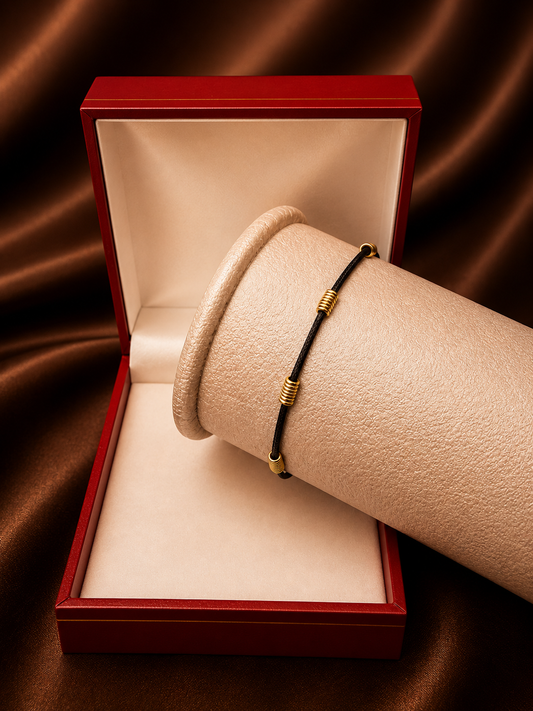 PULSERA 7 NUDOS EN ORO LAMINADO