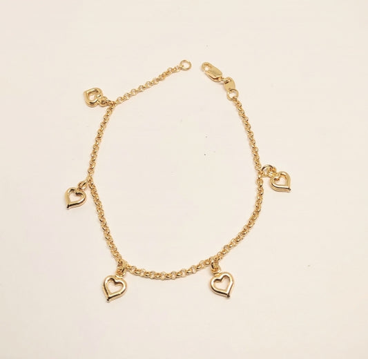 PULSERA CORAZON TROQUELADO Ref. PMC0004