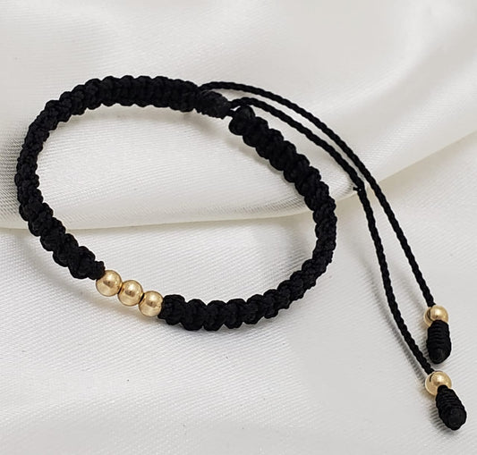 Brazalete Balin #4 tres balines Macrame